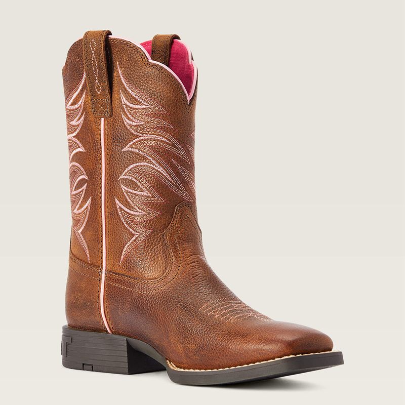 Ariat Bk Youth Firecatcher Western Boot Brązowe Polska | BLUTZO-612