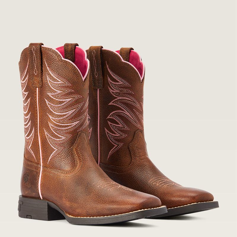 Ariat Bk Youth Firecatcher Western Boot Brązowe Polska | BLUTZO-612