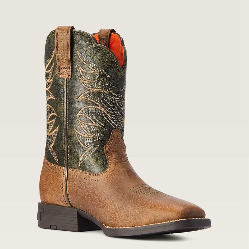 Ariat Bk Youth Firecatcher Western Boot Brązowe Polska | RMPCLA-984