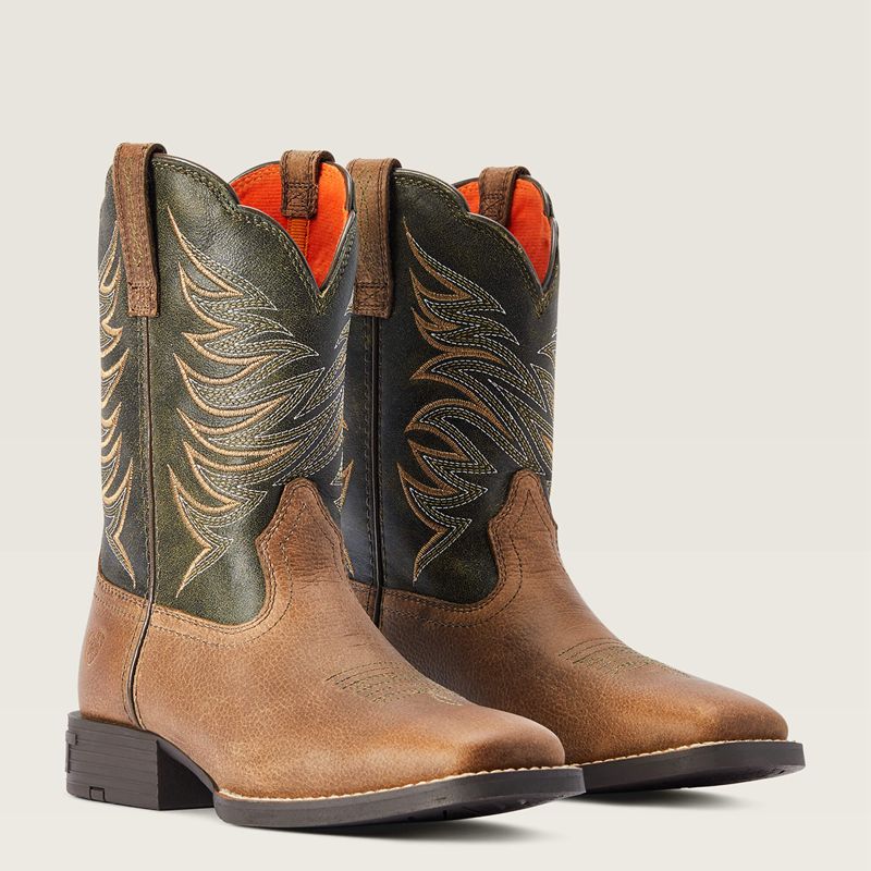 Ariat Bk Youth Firecatcher Western Boot Brązowe Polska | RMPCLA-984