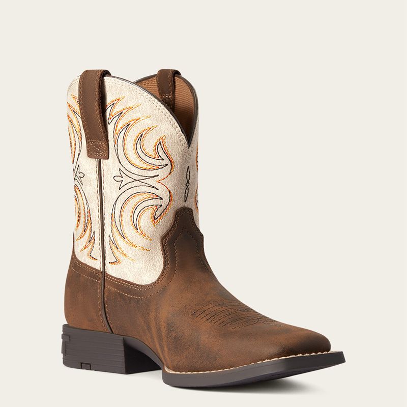 Ariat Bk Youth Storm Western Boot Brązowe Polska | MLDEWH-482