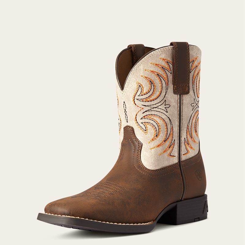 Ariat Bk Youth Storm Western Boot Brązowe Polska | MLDEWH-482