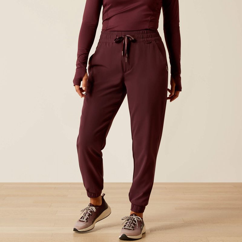 Ariat Blackwell Cargo Stretch Jogger Scrub Pant Winetasting Polska | ZEPATH-326