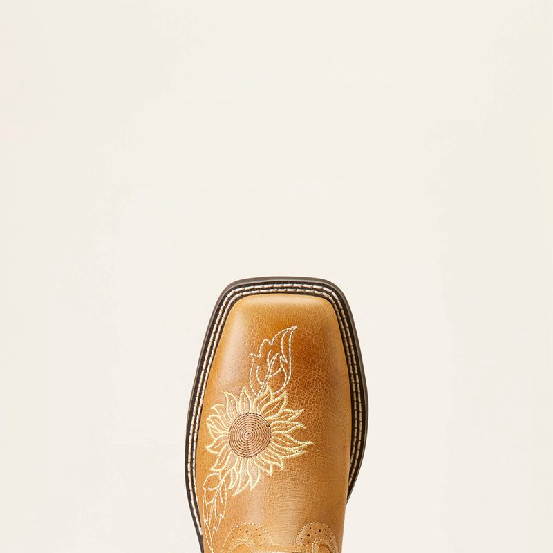 Ariat Blossom Western Boot Sanded Tan Polska | HABTPD-589