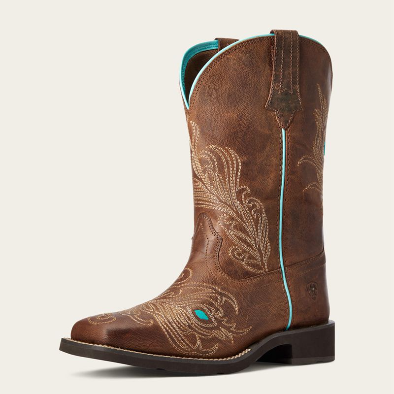 Ariat Bright Eyes Ii Western Boot Brązowe Polska | EDRTJX-120