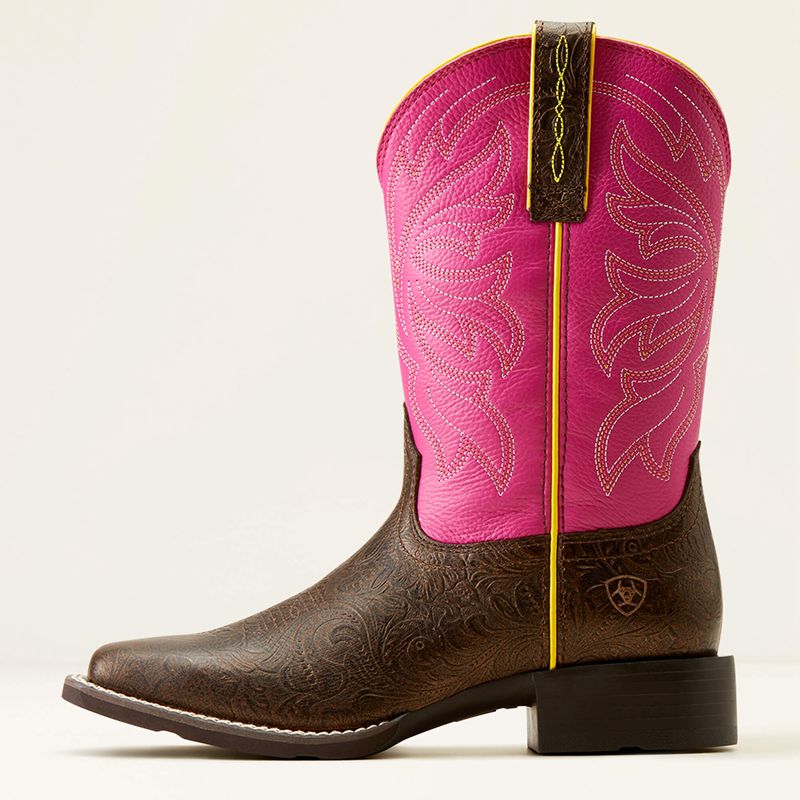 Ariat Buckley Western Boot Różowe Polska | HKCQBY-908