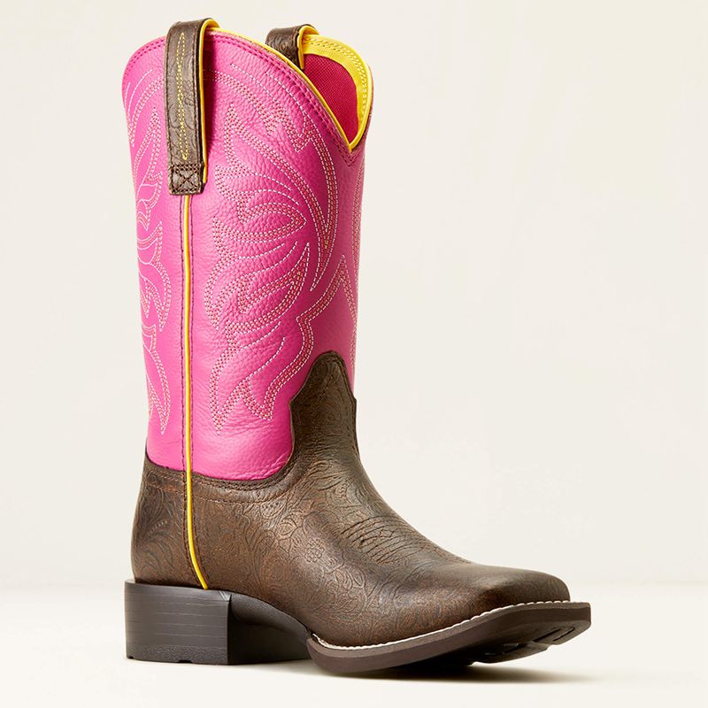 Ariat Buckley Western Boot Różowe Polska | HKCQBY-908