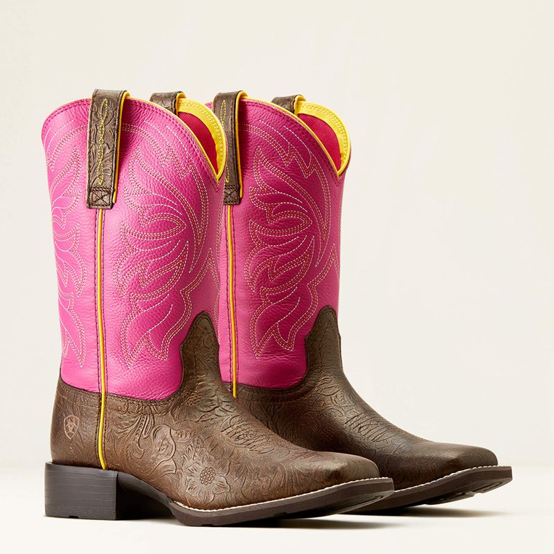 Ariat Buckley Western Boot Różowe Polska | HKCQBY-908