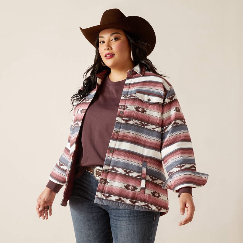 Ariat Buffalo Plaid Shirt Jacket Serape Polska | TQBFOX-925