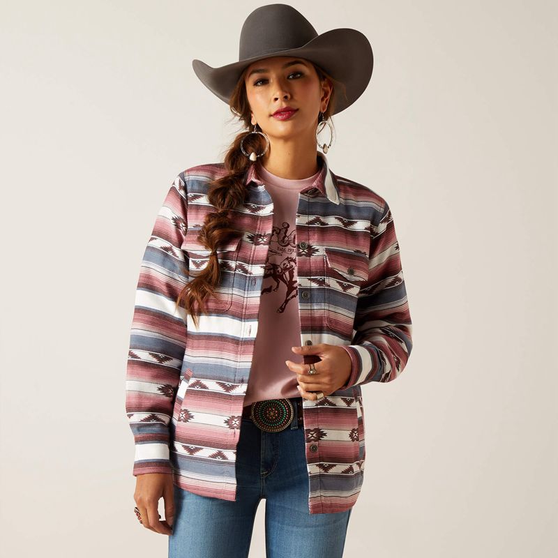 Ariat Buffalo Plaid Shirt Jacket Serape Polska | TQBFOX-925