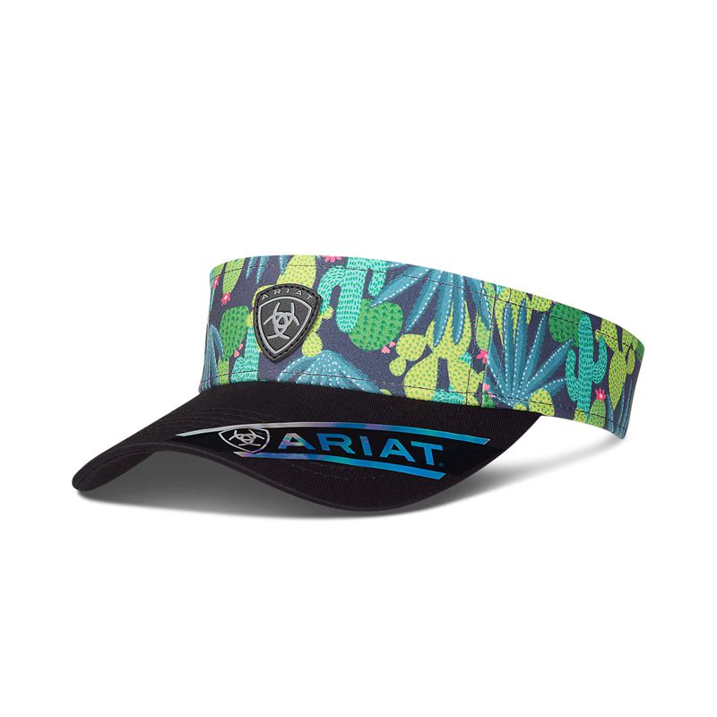 Ariat Cactus Print Visor Białe Polska | JFRWNC-384