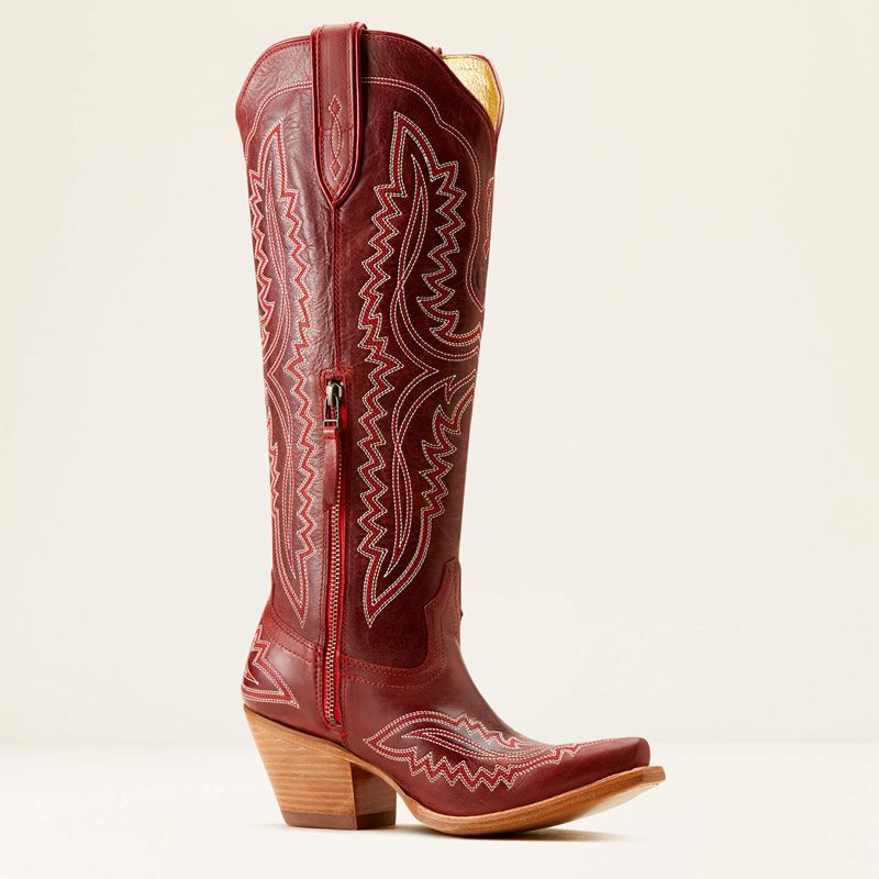 Ariat Casanova Western Boot Czerwone Polska | IBOQFN-697