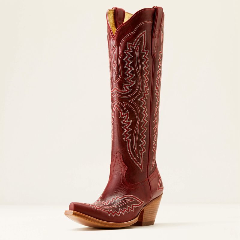 Ariat Casanova Western Boot Czerwone Polska | IBOQFN-697