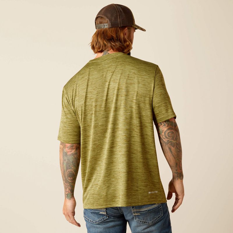 Ariat Charger Basic T-Shirt Cotton Sage Polska | EDMXKZ-612