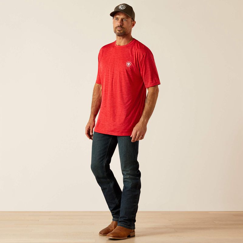 Ariat Charger Crestline T-Shirt Chili Pepper Polska | XGPDEW-847