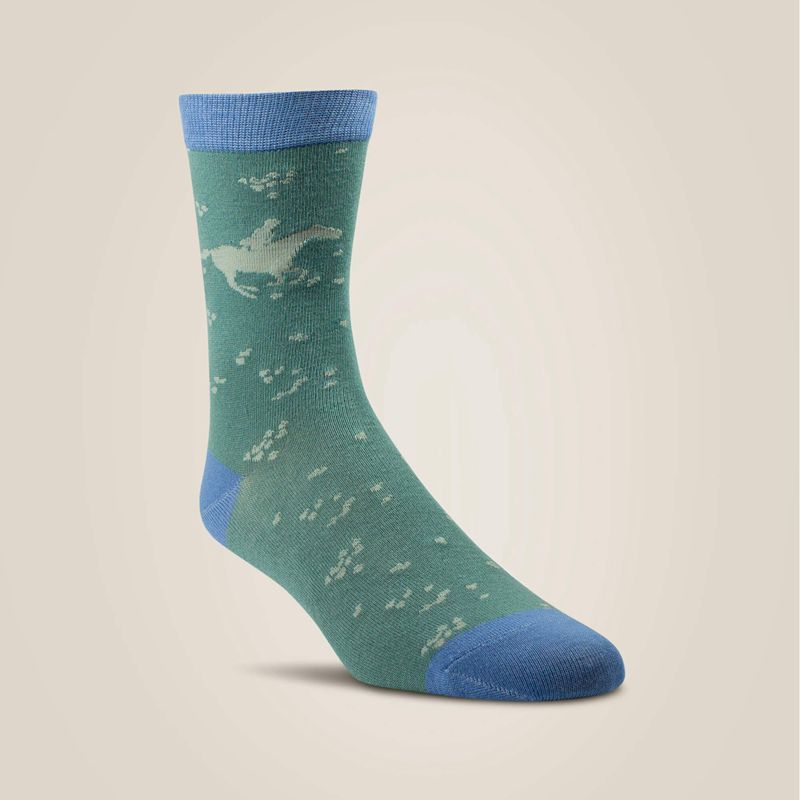 Ariat Charm Crew Socks Purity/Arctic Horses Polska | UVOQEM-067