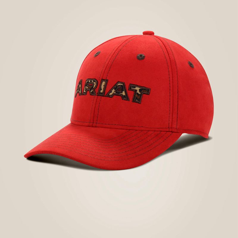 Ariat Cheetah Logo Cap Czerwone Polska | CLEFGD-659