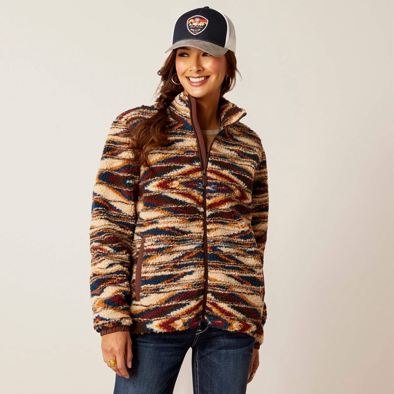 Ariat Chimayo Fleece Jacket Sunset Saltillo Jcd Polska | OUXFCN-897