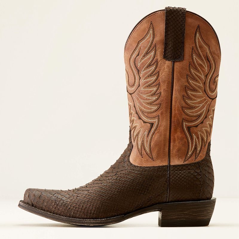 Ariat Circuit High Stepper Python Cowboy Boot Czekolada Polska | BHWKZP-619