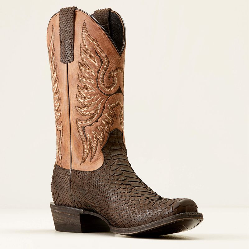 Ariat Circuit High Stepper Python Cowboy Boot Czekolada Polska | BHWKZP-619