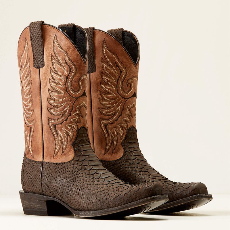 Ariat Circuit High Stepper Python Cowboy Boot Czekolada Polska | BHWKZP-619