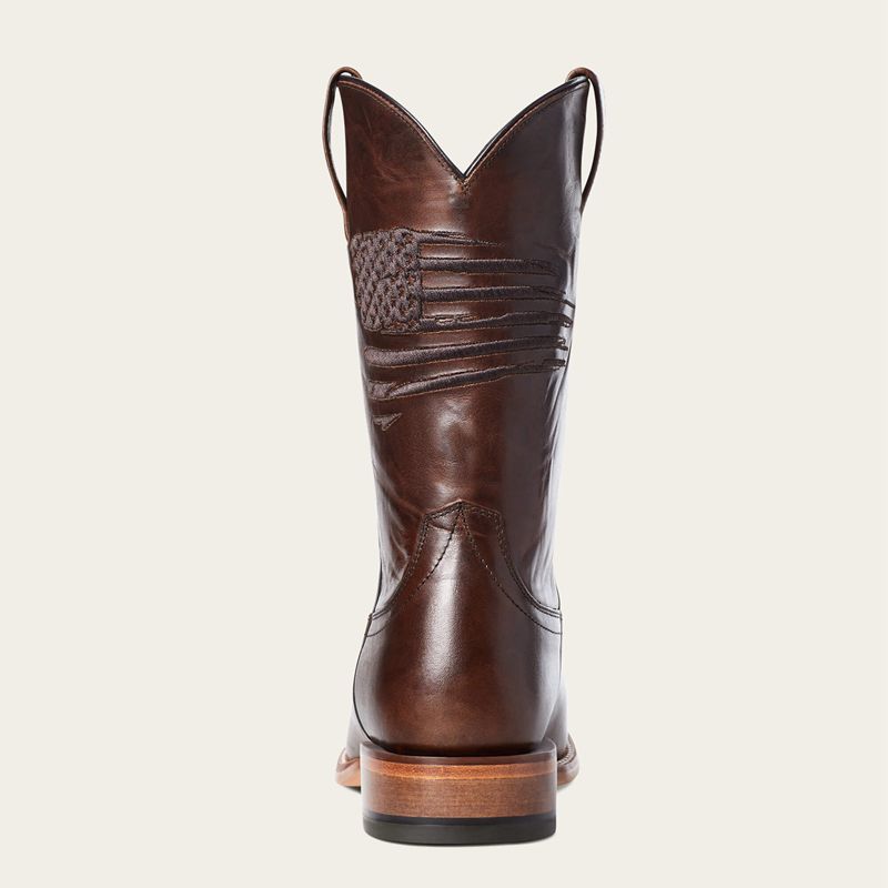 Ariat Circuit Patriot Square Toe Western Boot Brązowe Polska | ZTQIWE-954