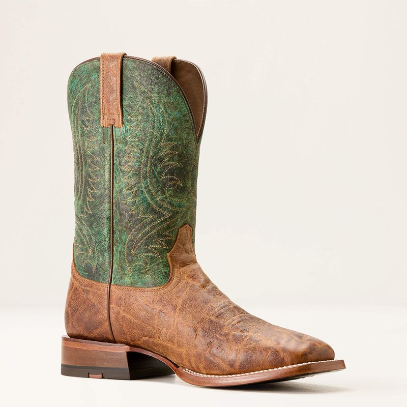 Ariat Circuit Paxton Cowboy Boot Brass/Mountain Forest Polska | VOJINH-539