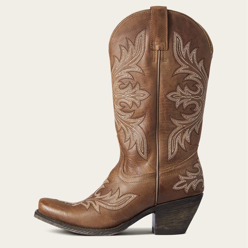 Ariat Circuit Rosewood Western Boot Natural Tan Polska | YHSLXA-812