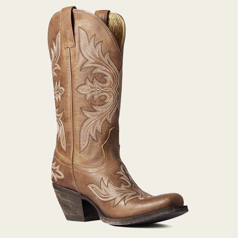 Ariat Circuit Rosewood Western Boot Natural Tan Polska | YHSLXA-812