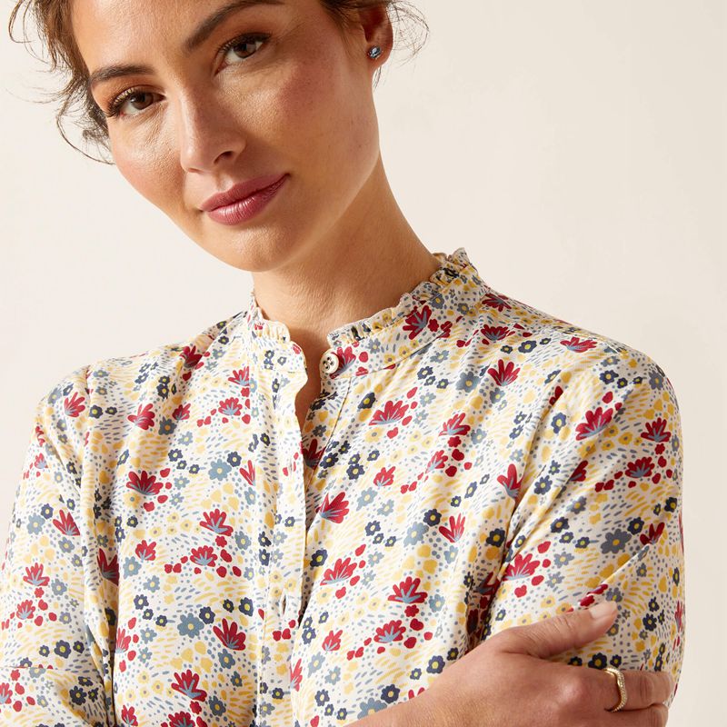 Ariat Clarion Blouse Mod Floral Polska | KQTLJE-079