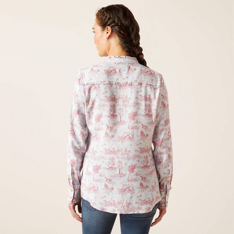 Ariat Clarion Blouse Toile Polska | JGEOAP-384