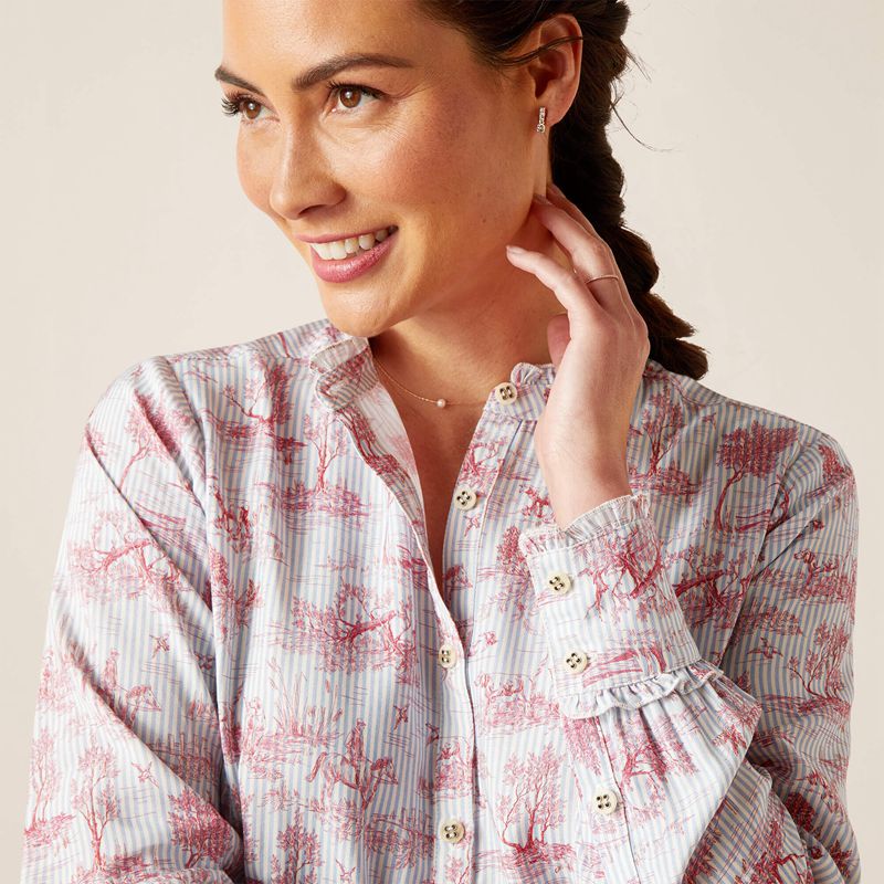 Ariat Clarion Blouse Toile Polska | JGEOAP-384