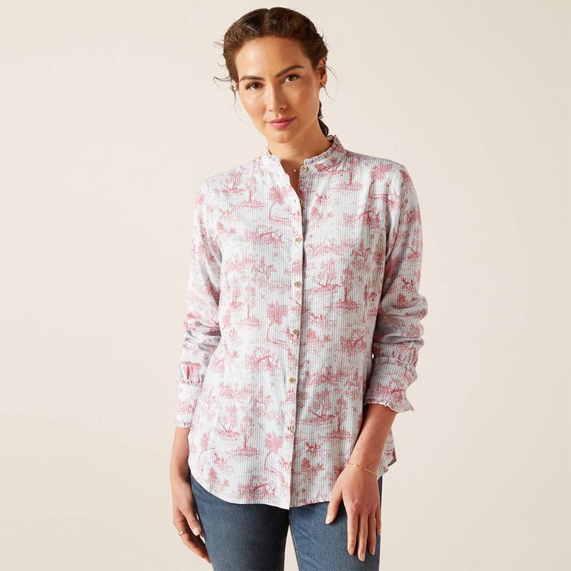 Ariat Clarion Blouse Toile Polska | JGEOAP-384