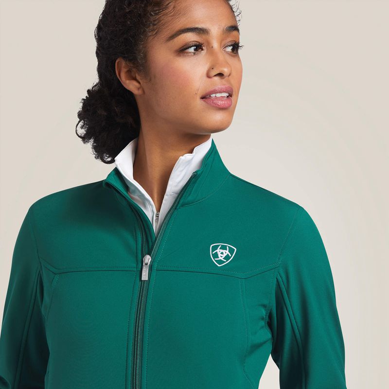 Ariat Classic Team Softshell Mexico Jacket Verde Polska | GVHAFZ-485