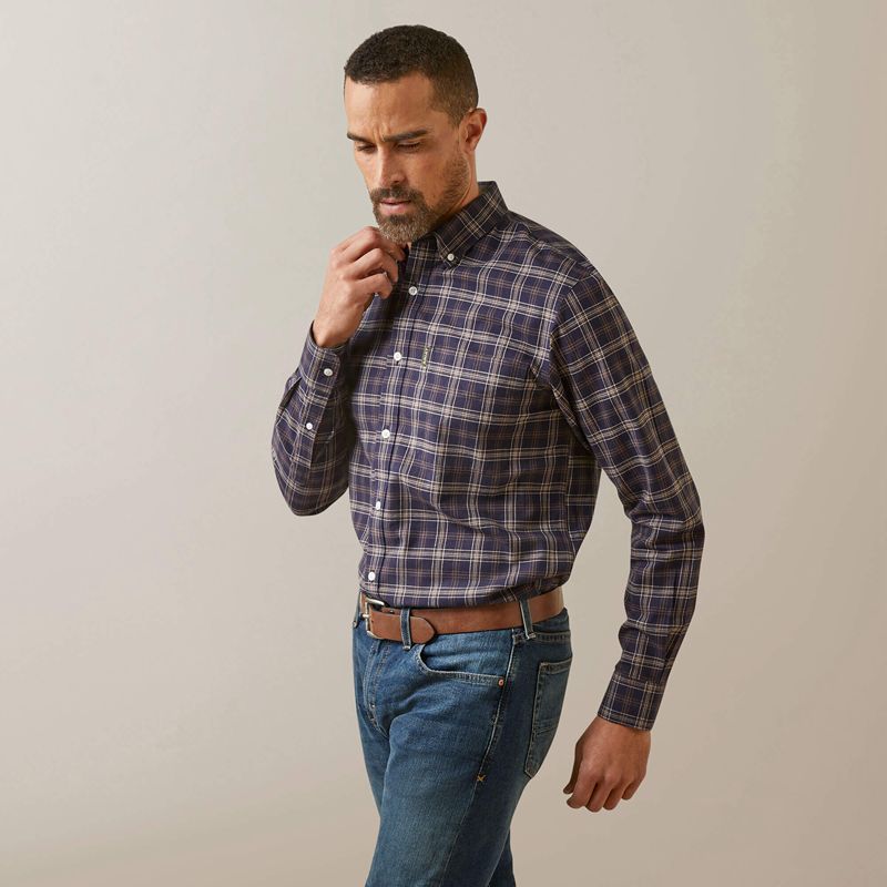 Ariat Clement Shirt Granatowe Polska | KFXHED-029