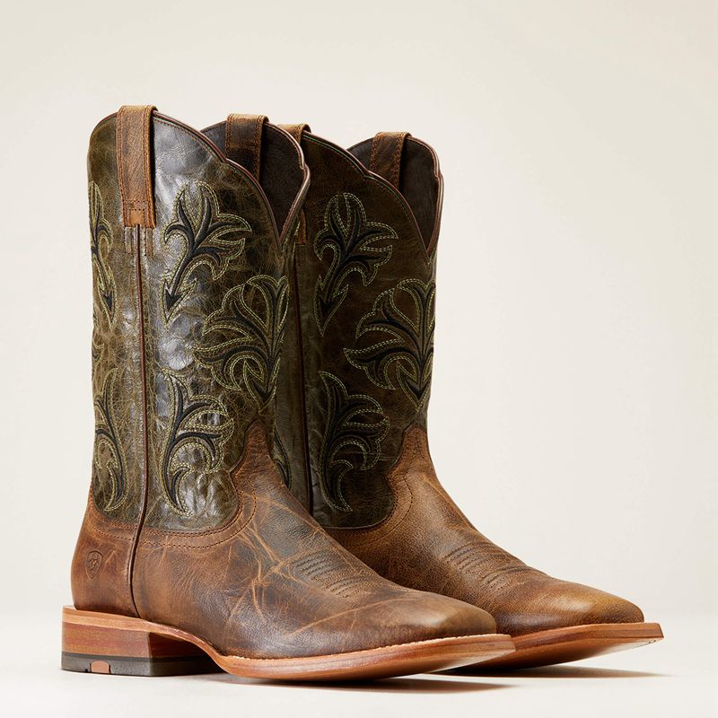 Ariat Cowboss Western Boot Brązowe Polska | VELNJS-452