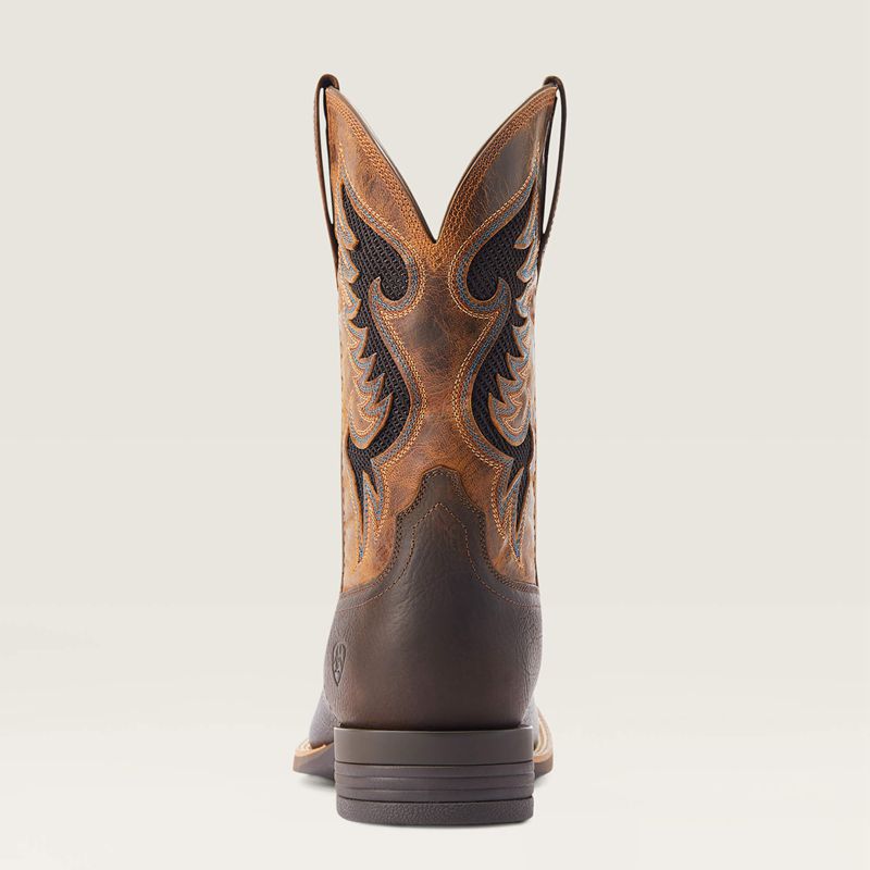 Ariat Cowpuncher Venttek Cowboy Boot Ciemny Brązowe Polska | KTADVS-845