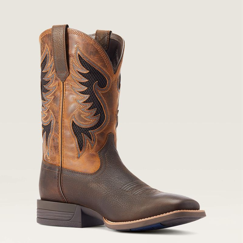 Ariat Cowpuncher Venttek Cowboy Boot Ciemny Brązowe Polska | KTADVS-845