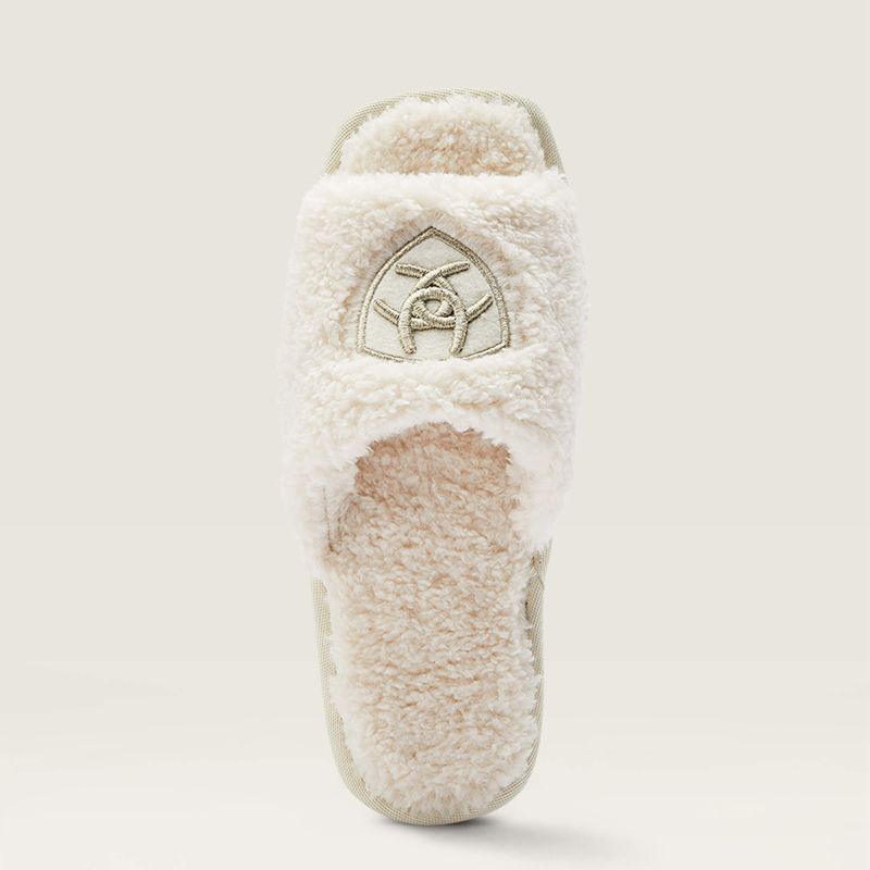 Ariat Cozy Chic Square Toe Slipper Kremowe Polska | ZPKWAU-739