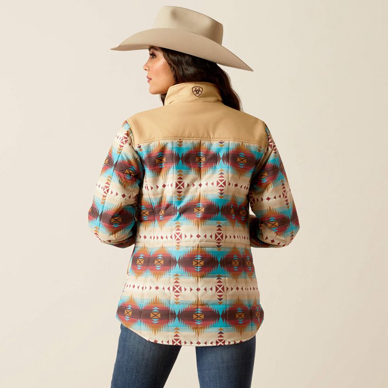 Ariat Crius Insulated Jacket Serrano Southwest Print Polska | MVXRQP-135