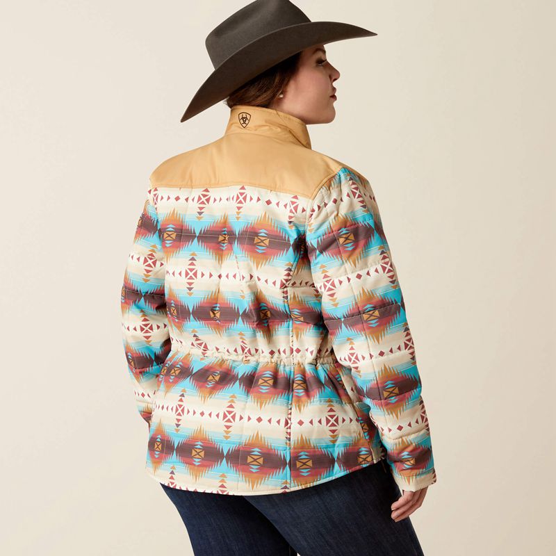 Ariat Crius Insulated Jacket Serrano Southwest Print Polska | MVXRQP-135