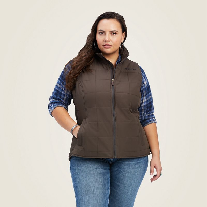 Ariat Crius Insulated Vest Banyan Bark Polska | PGFHDJ-815