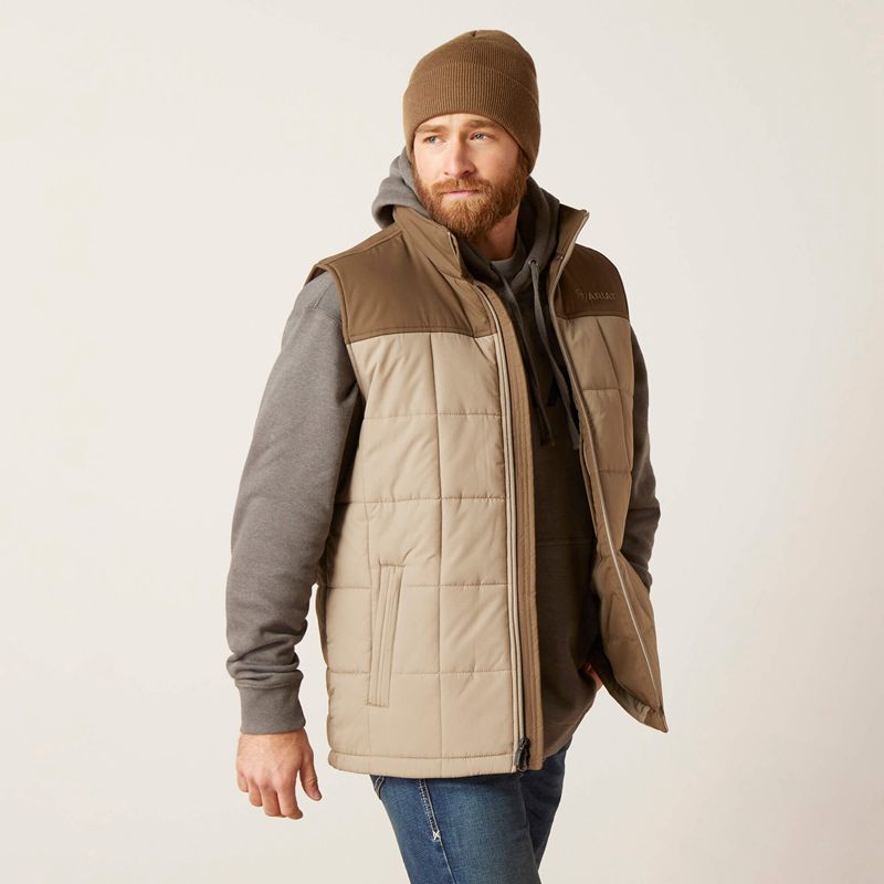 Ariat Crius Insulated Vest Brązowe Polska | BCSXVR-763