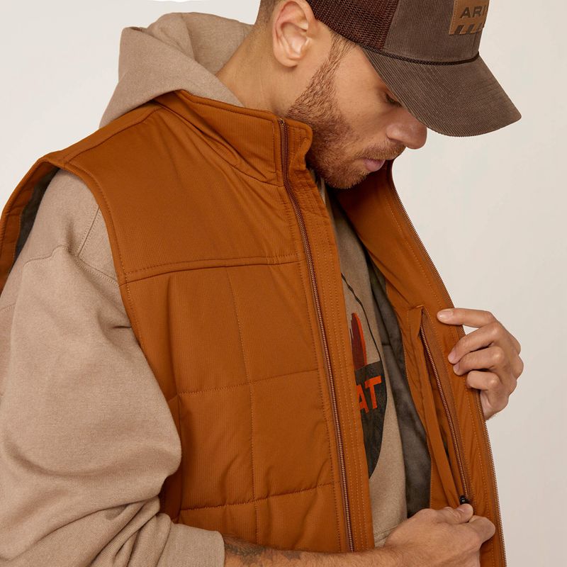 Ariat Crius Insulated Vest Chestnut Polska | EOUMPY-246