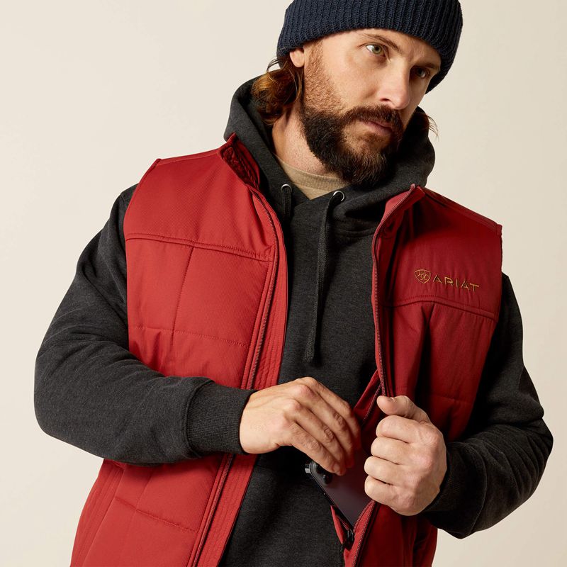 Ariat Crius Insulated Vest Rosewood Polska | WUJOKE-140