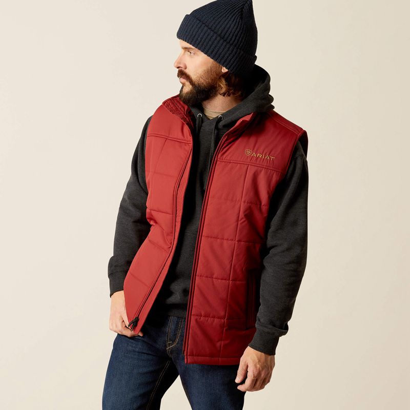 Ariat Crius Insulated Vest Rosewood Polska | WUJOKE-140