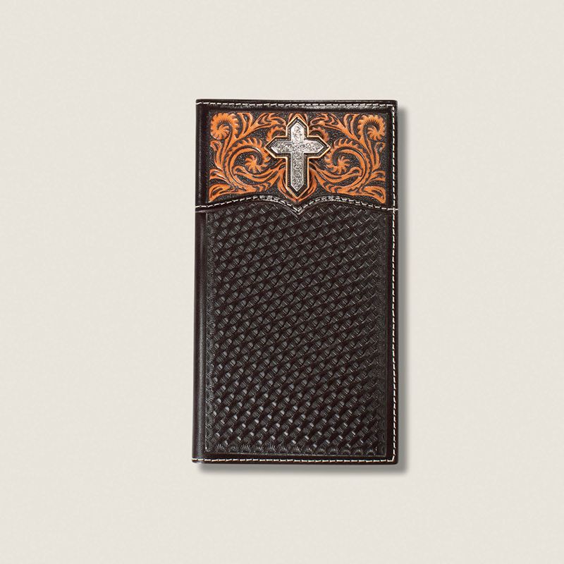 Ariat Cross Rodeo Wallet Brązowe Polska | GUKYOQ-150