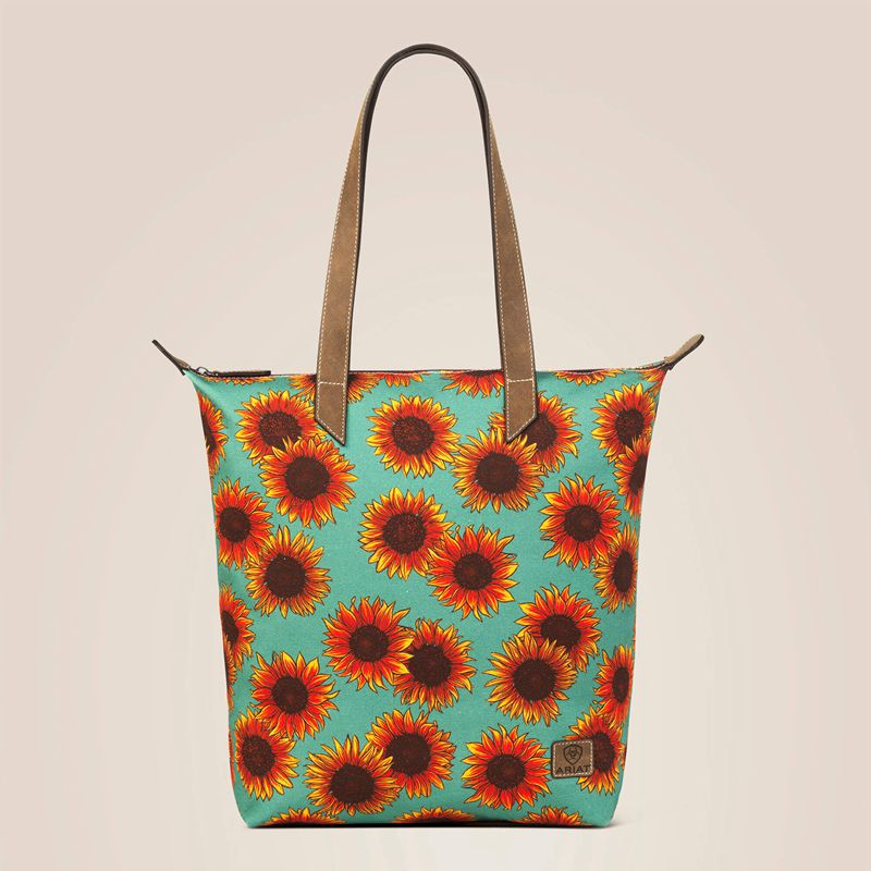 Ariat Cruiser Large Tote Bag Sunflower Multi Polska | QLNSAE-468