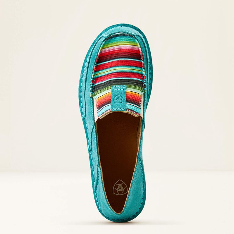 Ariat Cruiser Teal Suede/Striking Serape Polska | QWPMEH-574