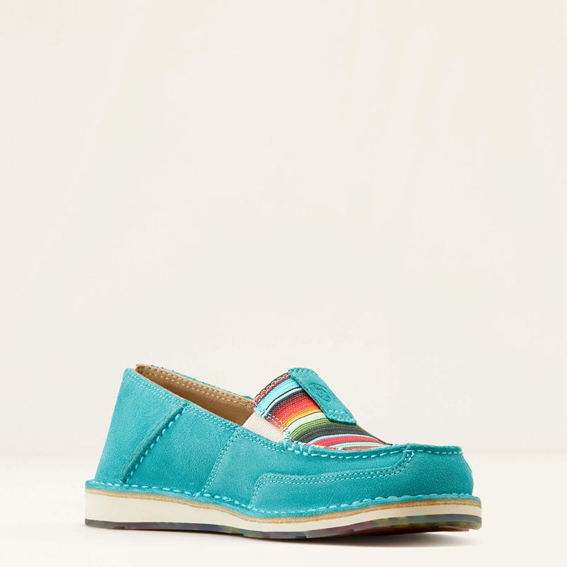 Ariat Cruiser Teal Suede/Striking Serape Polska | QWPMEH-574